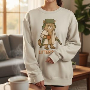 Litter's Full Christmas Vacation Cat Sweatshirt 2 Litter's Full Christmas Vacation Cat Sweatshirt