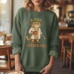 Litter's Full Christmas Vacation Cat Sweatshirt
