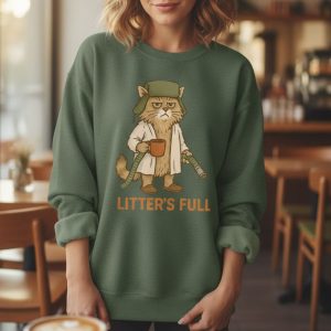 Litter's Full Christmas Vacation Cat Sweatshirt