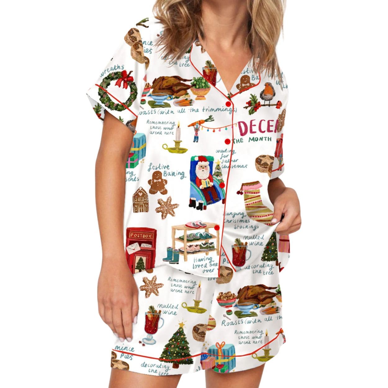 Loveliest Time Of Year Silky Satin Pajama Set Loveliest Time Of Year Silky Satin Pajama Set