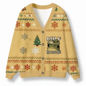 Man I Love Frogs Ugly Cardigan Sweater 2