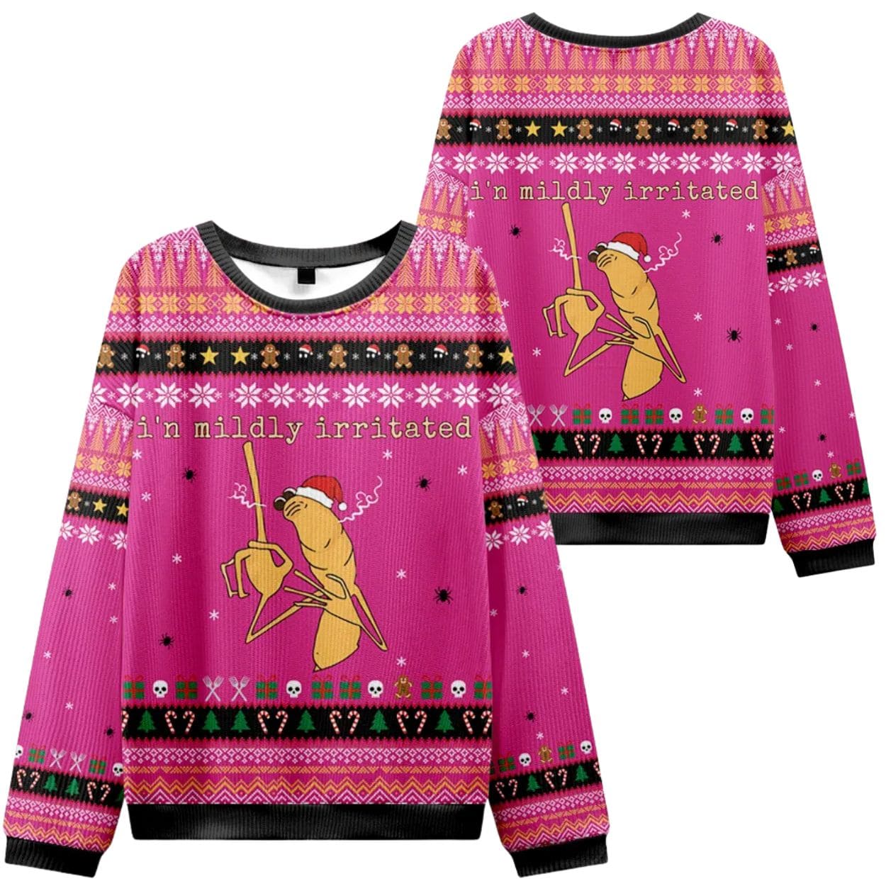 Marcus The Worm I'm Mildly Irritated Christmas Ugly Sweater 2 Marcus The Worm I'm Mildly Irritated Christmas Ugly Sweater 2