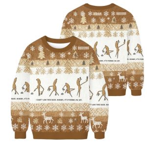 Marcus The Worm Meme Christmas Ugly Sweater 1