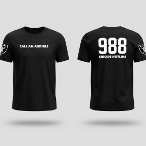 Marshawn Kneeland Call An Audible 988 Suicide Hotline Raiders Shirt 1