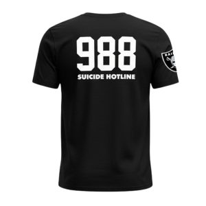 Marshawn Kneeland Call An Audible 988 Suicide Hotline Raiders Shirt 2 Marshawn Kneeland Call An Audible 988 Suicide Hotline Raiders Shirt 2