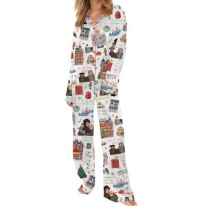 McCallister Home Security Christmas Movie Satin Pajama Set