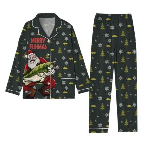Merry Fishmas Fishing Pajama Set 2 Merry Fishmas Fishing Pajama Set 1