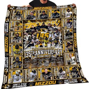 Missouri Tigers 135th Anniversary Blanket 1