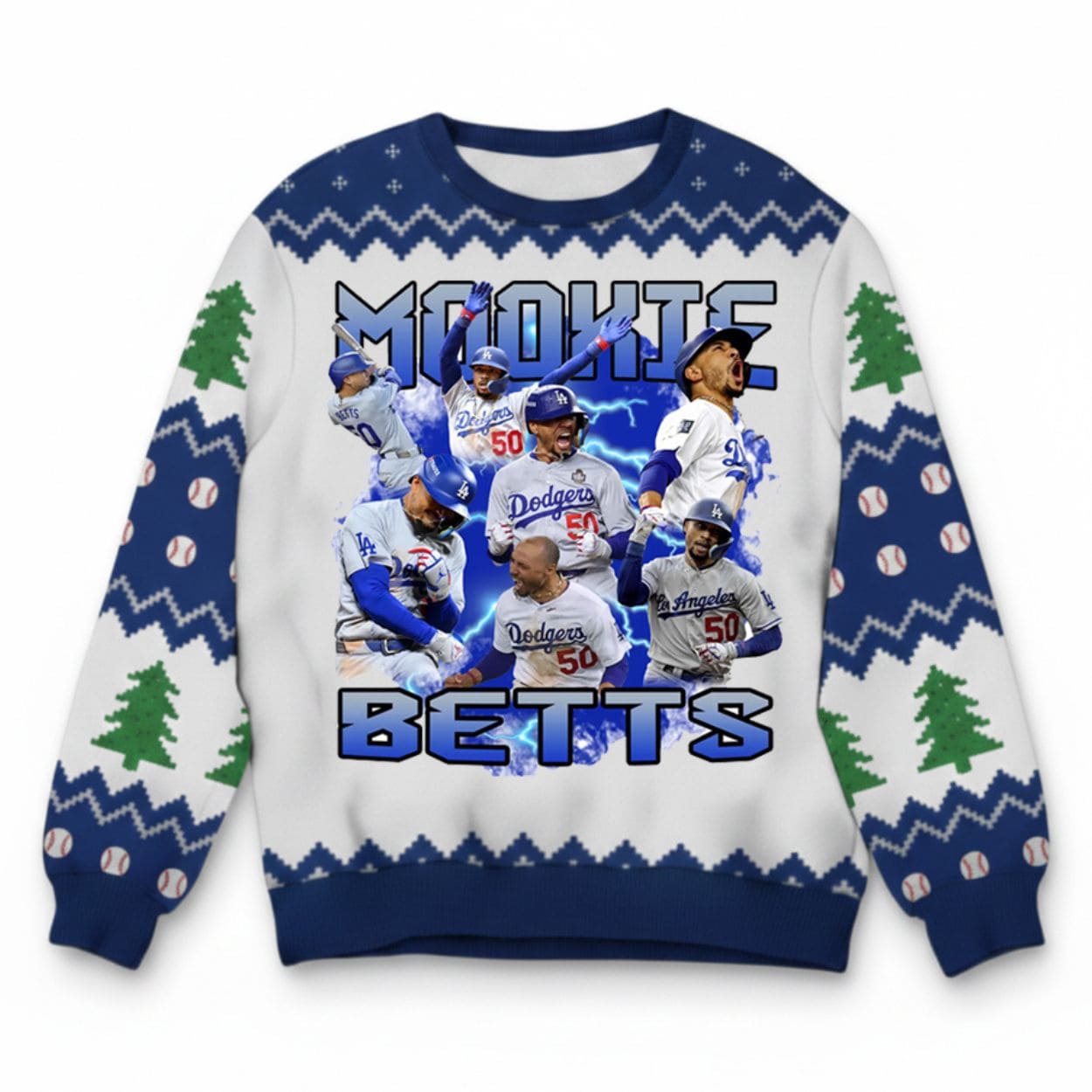 Mookie Betts Dodgers Ugly Christmas Sweater Mookie Betts Dodgers Ugly Christmas Sweater
