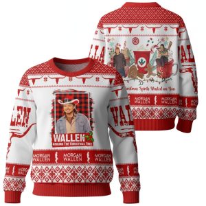 Morgan Wallen Around The Christmas Tree Ugly Christmas Sweater