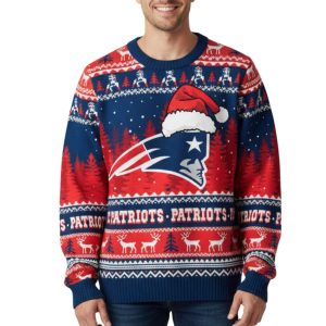 NE Patriots 1960 Ugly Christmas Sweater 2