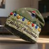Vikings Salute To Service Christmas Beanie Hat