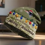 NE Patriots Salute To Service Christmas Beanie Hat