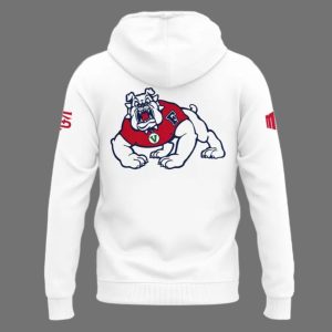 Native American Fresno State Bulldogs White Hoodie 1