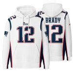 New England Football Brady 12 Waffle Hoodie