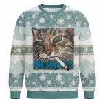 Newport Cat Christmas Ugly Sweater