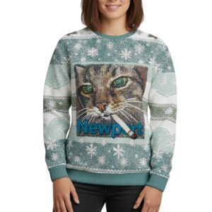 Newport Cat Christmas Ugly Sweater 2