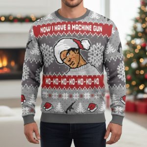 Now I Have a Machine Gun Die Hard Ugly Christmas Sweater