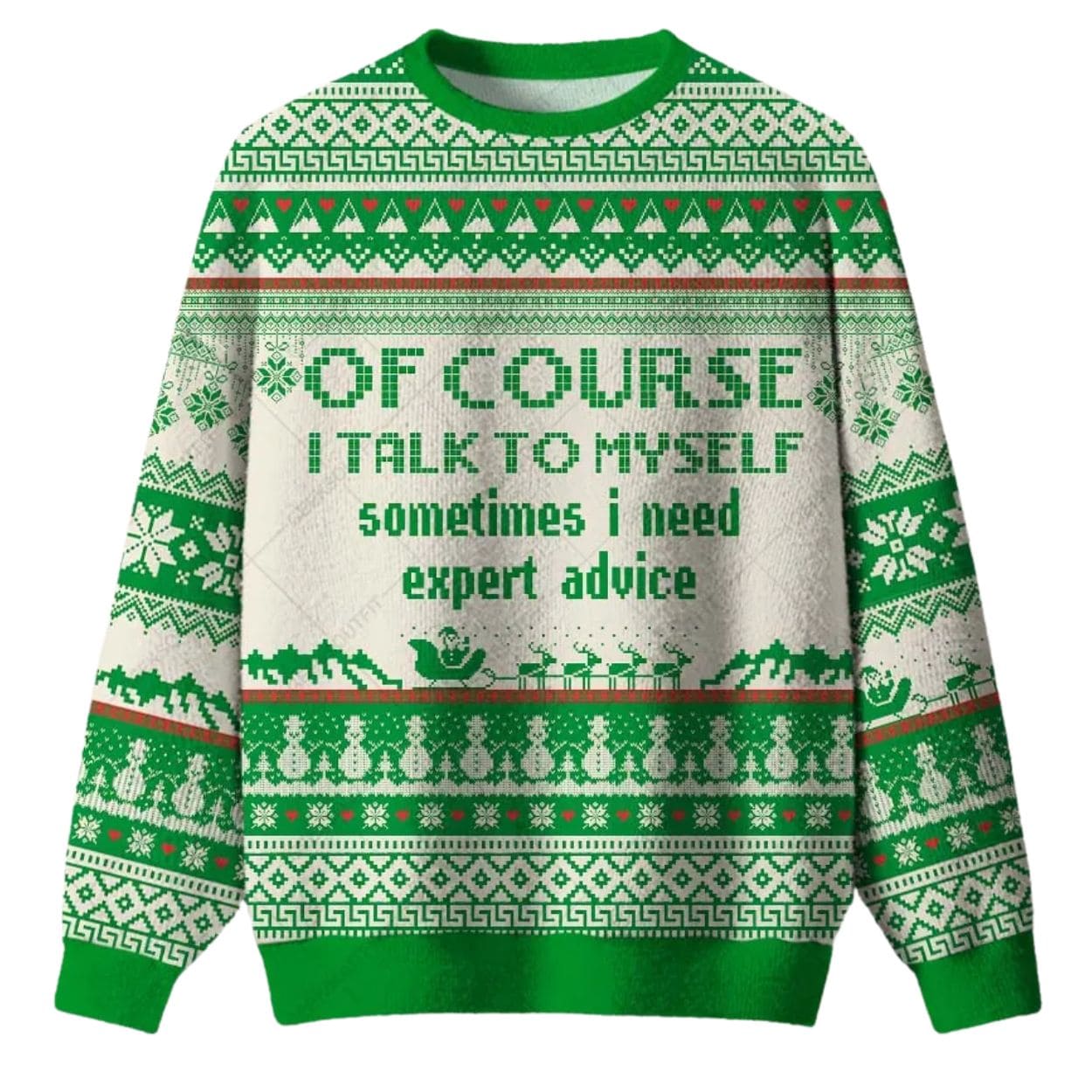 Of Course I Talk to Myself Ugly Christmas Sweater Of Course I Talk to Myself Ugly Christmas Sweater