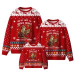 On My Way To Hoard Books And Cause Chaos Ugly Christmas Sweater