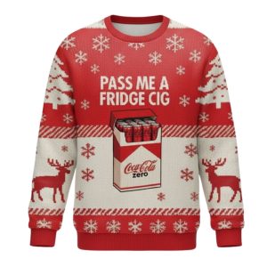 Pass Me A Fridge Cig Coca-Cola Zero Ugly Christmas Sweater