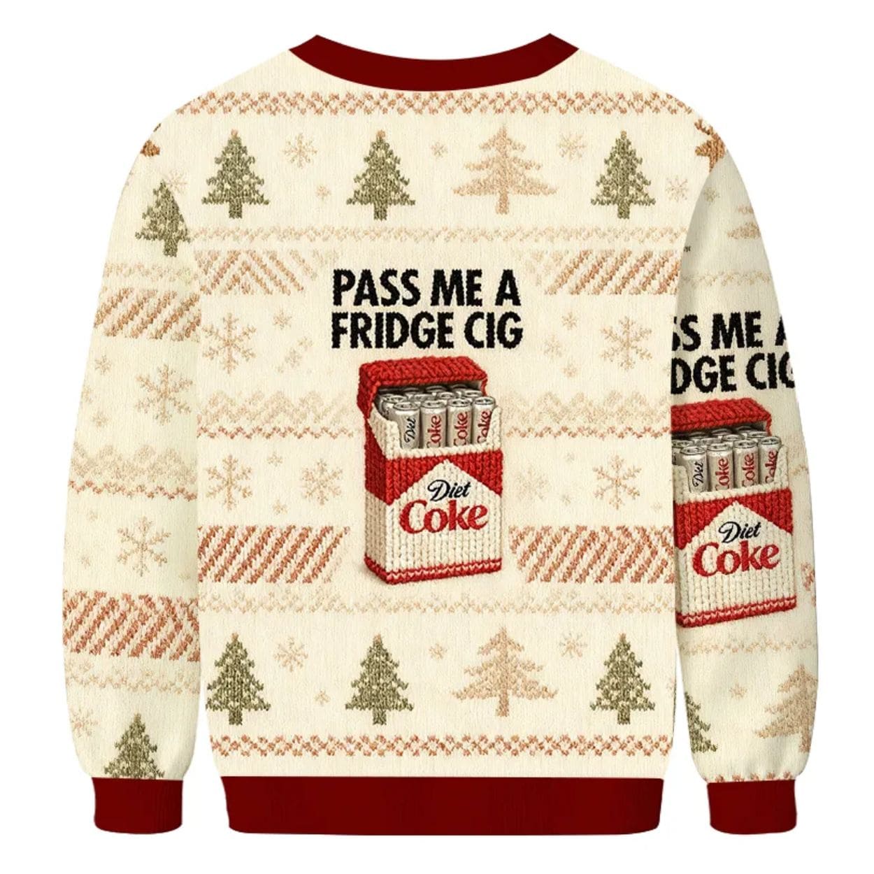 Pass Me A Fridge Cig Diet Coke Ugly Christmas Sweater Pass Me A Fridge Cig Diet Coke Ugly Christmas Sweater