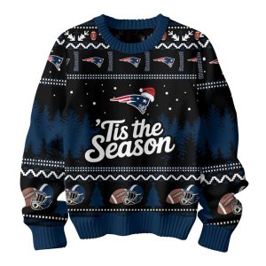 Patriots Tis The Season Christmas Ugly Sweater 1
