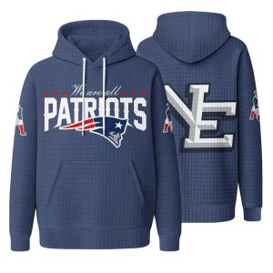 Patriots We Are All Patriots Print Waffle Fabric Hoodie 2