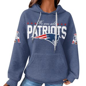 Patriots We Are All Patriots Print Waffle Fabric Hoodie 3
