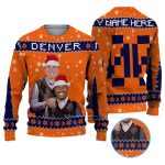 Personalized Bo Nix Courtland Sutton Broncos Ugly Sweater