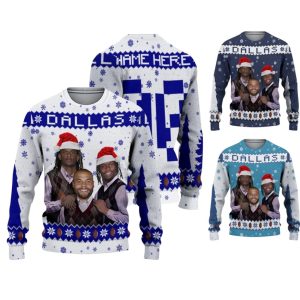 Personalized CeeDee Lamb Dak Prescott George Pickens Dallas Ugly Sweater 1 Personalized CeeDee Lamb Dak Prescott George Pickens Dallas Ugly Sweater