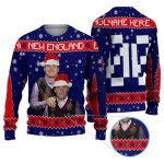 Personalized Drake Maye Brady Ugly Christmas Sweater