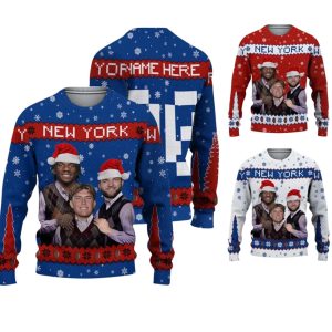 Personalized Jaxson Dart Cam Skattebo Malik Nabers Ugly Sweater 2 Personalized Jaxson Dart Cam Skattebo Malik Nabers Ugly Sweater 1