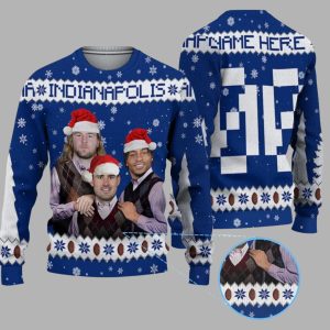 Personalized Jonathan Taylor Daniel Jones Tyler Warren Indianapolis Ugly Sweater 1 Personalized Jonathan Taylor Daniel Jones Tyler Warren Indianapolis Ugly Sweater 1