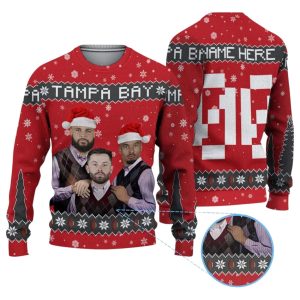 Personalized Mike Evans Baker Mayfield Emeka Egbuka Ugly Sweater