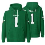 Philadelphia Football Hurts 1 Waffle Hoodie