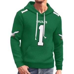 Philadelphia Football Hurts 1 Waffle Hoodie 2