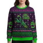 Praying Mantis Girl Dinner Ugly Christmas Sweater