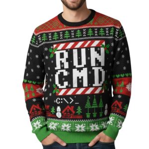 RUN CMD Ugly Christmas Sweater 1