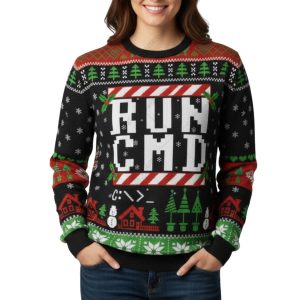 RUN CMD Ugly Christmas Sweater 2