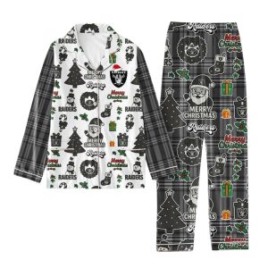 Raiders Football Christmas Pajamas Set 1