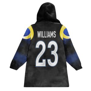 Rams 2025 Rivalries Midnight Mode Blanket Hoodie 2