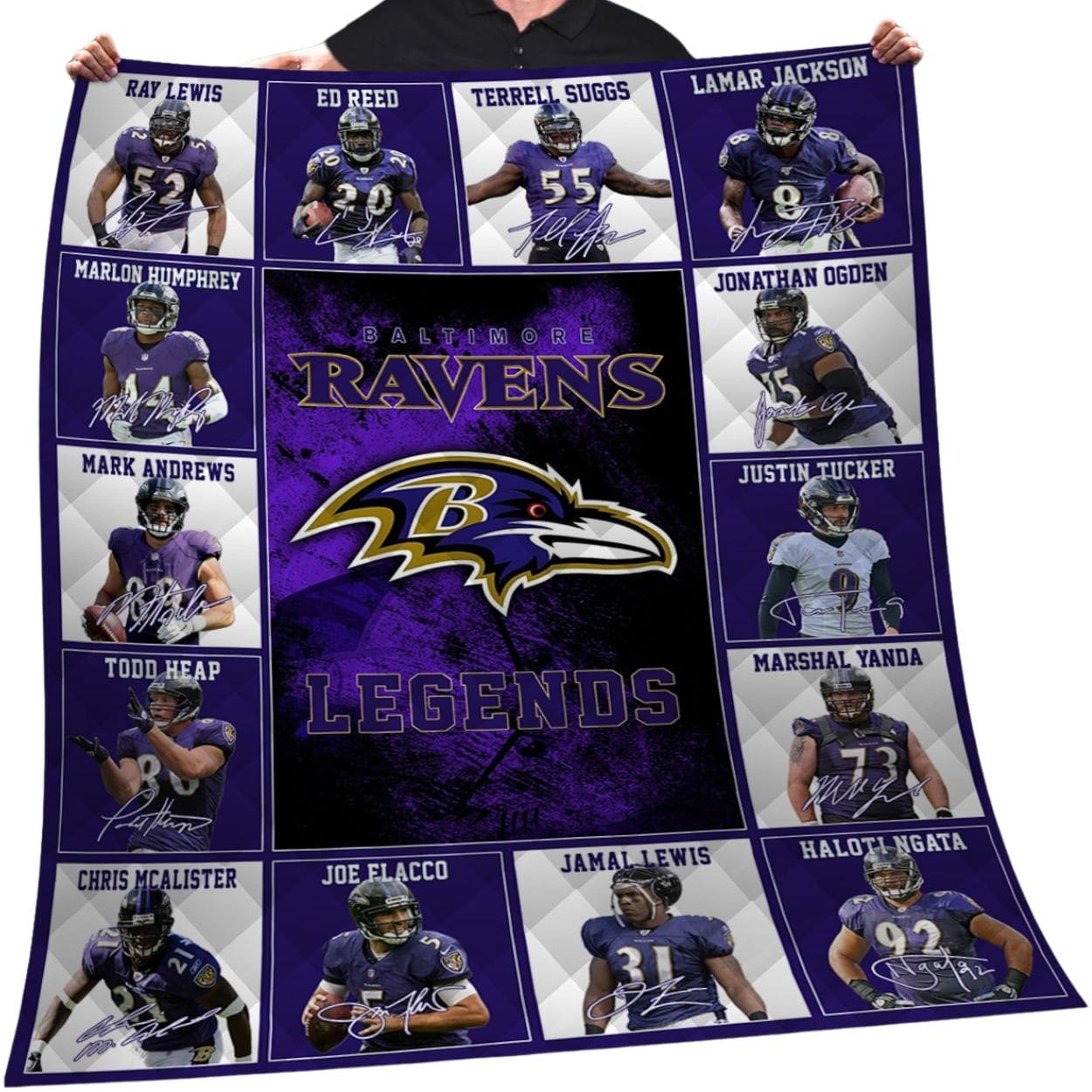 Ravens Legends Fleece Blanket 1 Ravens Legends Fleece Blanket 1