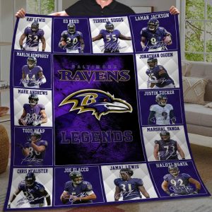 Ravens Legends Fleece Blanket 1 Ravens Legends Fleece Blanket