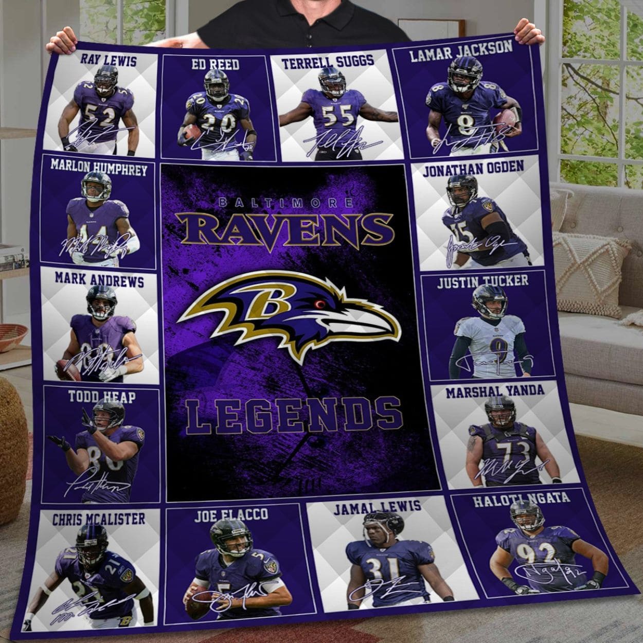 Ravens Legends Fleece Blanket Ravens Legends Fleece Blanket