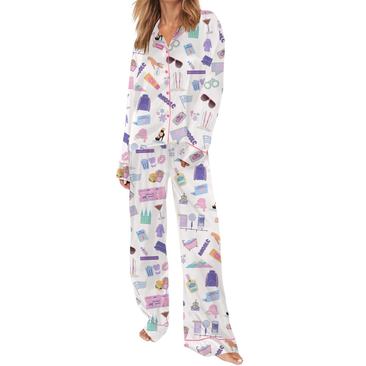 Real Housewife Of Salt Lake City Satin Pajama Set Real Housewife Of Salt Lake City Satin Pajama Set