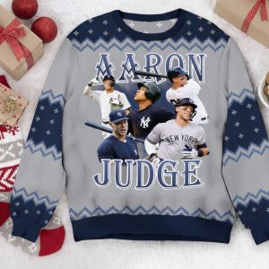 Retro Aaron Judge Christmas Ugly Sweater 1 Retro Aaron Judge Christmas Ugly Sweater 1
