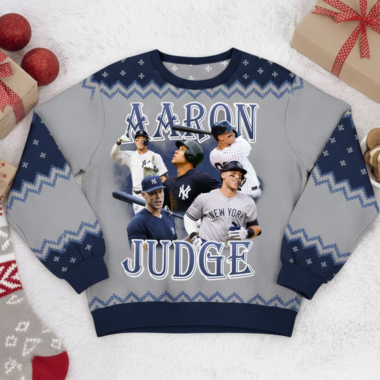 Retro Aaron Judge Christmas Ugly Sweater Retro Aaron Judge Christmas Ugly Sweater