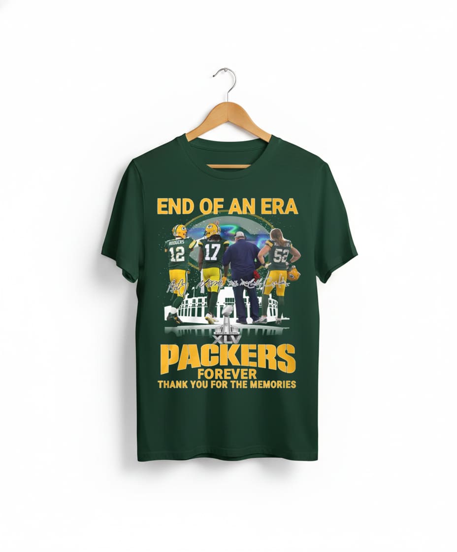Rodgers Adams Matthews End Of An Era Packers Forever Thank You For The Memories Shirt 1 Rodgers Adams Matthews End Of An Era Packers Forever Thank You For The Memories Shirt 1