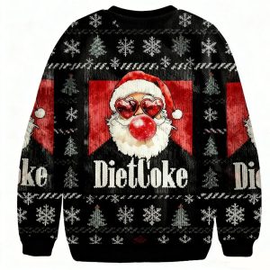 Santa Diet Coke Christmas Ugly Sweater 1